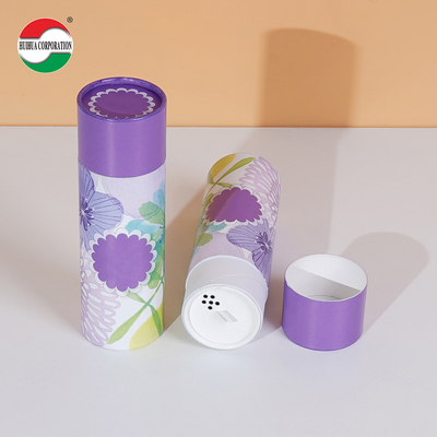 Custom Printed Kraft Cardboard Spice Paper Tube For Loose Powder Packaging Eco Friendly Cylinder