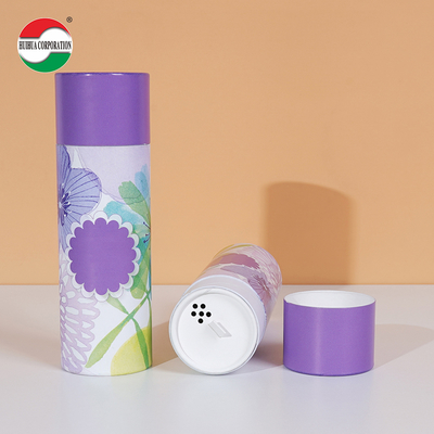 Custom Printed Kraft Cardboard Spice Paper Tube For Loose Powder Packaging Eco Friendly Cylinder