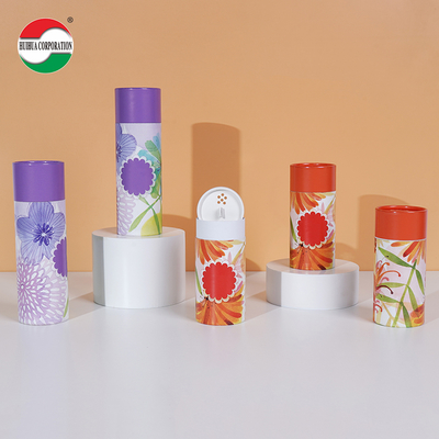 Custom Printed Kraft Cardboard Spice Paper Tube For Loose Powder Packaging Eco Friendly Cylinder