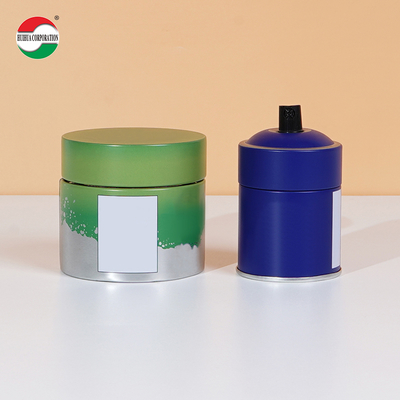 Tinplate Composite Cans Eco Friendly Cylinder Plastic Tube Round Packaging Box For Food