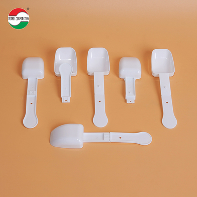 OEM Customized Food Airtight High Quality Extended Handle Foldable 15g PP Milk Powder Spoon PP Plastic Spoon