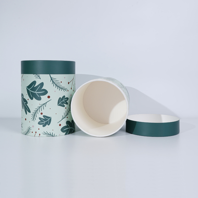 Good Price High Quality OEM Customized Size Design Printing Big Diameter White Cardboard Round Paper Tube Paper Can Packaging for Calendar Gift T-Shirt