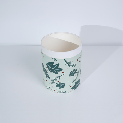 Good Price High Quality OEM Customized Size Design Printing Big Diameter White Cardboard Round Paper Tube Paper Can Packaging for Calendar Gift T-Shirt