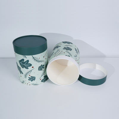 Good Price High Quality OEM Customized Size Design Printing Big Diameter White Cardboard Round Paper Tube Paper Can Packaging for Calendar Gift T-Shirt