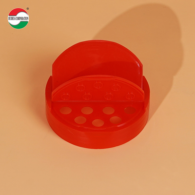 425ML Wholesale Sample Provided Plastic Spice Jars Bottles Containers With Red Black Lid Perfect For Storing Spice And Powders