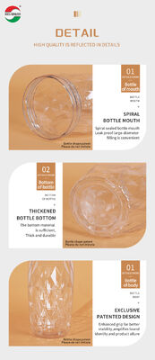 Factory 650ml Wide Mouth Plastic Jars Food Grade PET Bottle Clear Seal For Candy Cookie Food Cans With Lids