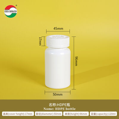 120ml 150ml 170ml 250ml 400ml 500ml 750ml HDPE Bottle Plastic Jar for Health Products Powder Medicine