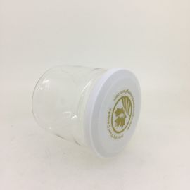 Air - Proof Clear Plastic Cylinder Containers For Canned Food , Beverage