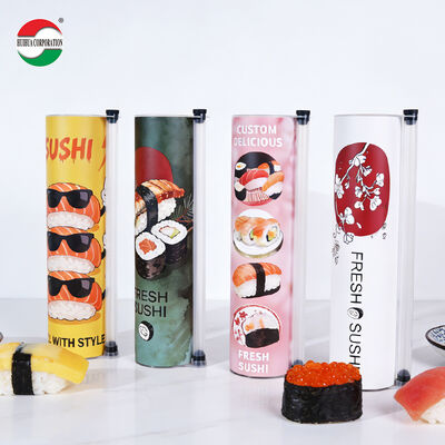 Custom Printing Sushi Paper Tube Packaging for Restaurants & Wholesalers Sushi Push Up Paper Tube