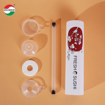 Food Grade Sushi Push Pop Paper Tube Kraft Foil Lined 52mm 220mm Custom Height OEM Wholesale Distributor Supply