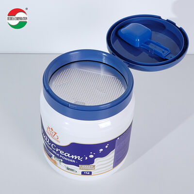 2200ML 2600ML New Style Custom Logo Food Grade Plastic Milk Powder Can Plastic Cap with Scoop