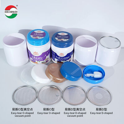 2200ML 2600ML New Style Custom Logo Food Grade Plastic Milk Powder Can Plastic Cap with Scoop
