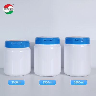 2600ML Food Grade Customized PET Jar Food Grade Vitamin Protein Milk Powder Container Spoon Shape