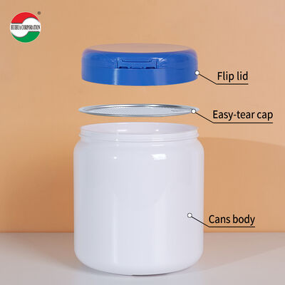 2600ML Food Grade Customized PET Jar Food Grade Vitamin Protein Milk Powder Container Spoon Shape