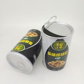 Walnut Packaging Paper Composite Cans 100g / Cardboard Tube Containers