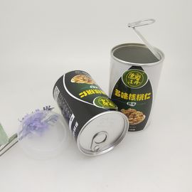 Walnut Packaging Paper Composite Cans 100g / Cardboard Tube Containers