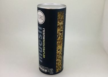 Aluminium Foil Lining Paper Tube Packaging / Oatmeal Container 83mm Diameter 230mm Height