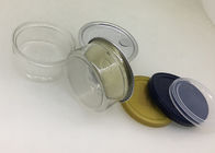 65 x 32mm Clear Pet Jars With Easy Open End And Plastic Cap For Cannabis Packaging