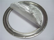 83.3 mm peel off Aluminium Foil cap , embossing printed silver alu foil EOE