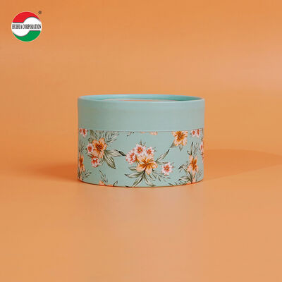 Custom Logo Printed Biodegradable Round Cosmetic Loose Powder Paper Jar Box Round Cylinder Sifter Paper Tube Canister Top Shaker