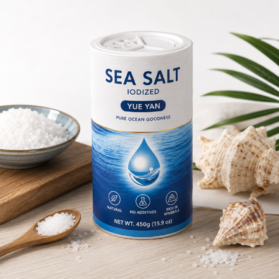 450g Sea Salt Powder Paper Tube Packaging Seasoning Spice Cardboard Canister Cans