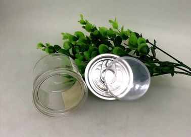 80ml Small Easy Open Clear Pet Jars For Preserved Fruit Packaging 53x53mm