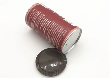 Food Grade Airtight Paper Cans Packaging / Empty Round Paper Tube