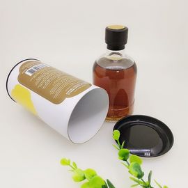 Recycled Bottle Wine Tube Box / 83mm Inner Diameter Cardboard Tube Packaging