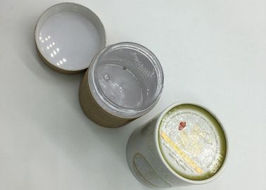 Body Lotion Paper Composite Cans For Bottles / Cardboard Cylinder Box Packaging