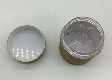 SGS Storage PET Jar With Screw Cap And Paper Lid / Plastic Tube Containers