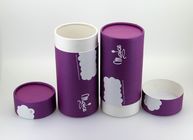 Purple Empty Paper Can Packaging for Promotional Gift Package and Tea