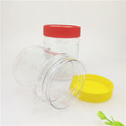 Non - Toxic Food Grade Clear Plastic Cylinder / 10oz Peanut Butter Bottles