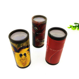 Custom Printing Matches Cylinder Box With Window / Printed Cardboard Tubes