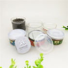 1.5oz OEM Private Label Clear Plastic Cylinder / Plastic Spice Jars With Booklet