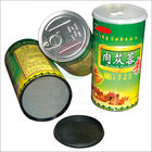 Foil Stamping PP Plug Easy Seal Paper Composite milk powder / nuts Cans OEM ODM