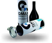 Custom Tinplate Lid Kraft Paper tube packaging Composite Wine Cans Embossing