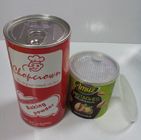 Food Grade Cylindrical water proof Paper Composite nut Cans , Aluminium Foil Peel Lid