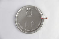 Air - proof embossing printing Tin Can Lid / Plastic bottle tin plate EOE