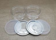 Small Hemp Flowers Buds Candy Plastic Jars With Lids / Plastic Cookie Containers