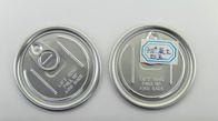 Customized food grade  Easy Open lid  ,  aluminum can lids 300# 73mm