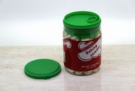 Eco friendly Clear Pet Candy Jars With Plastic Easy Open End 380ML