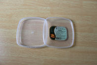 Food box / container Square plastic PE lids with custom printing sticker / tag