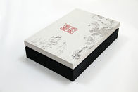 Elegent Red Printed Recycled Paper Gift Boxes , Moon Cake packaging