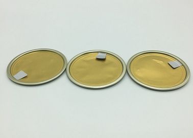 Durable Aluminium Foil Lids / Metal Or Paper Can Easy Pull Tab Lid