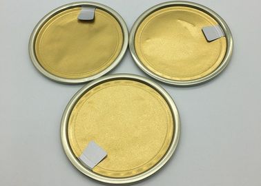 Customized Logo Aluminium Gold Foil Lid For Coffee Powder Not Easy To Cut Hands