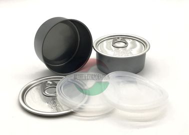 Mini Hemp Packaging 100ml Easy Open Ring Pull Tin Can / Metal Tins With Lids