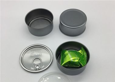 Smartbud Weed Tin Plate Cans 100ml 65*29.5mm With Easy Open Lid And Plastic Cover Herb Storage