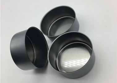 Black Tin Plate Cans 65mm Diam With 29.5mm Height Herb Flowers Air Tight Sealed Water Proof