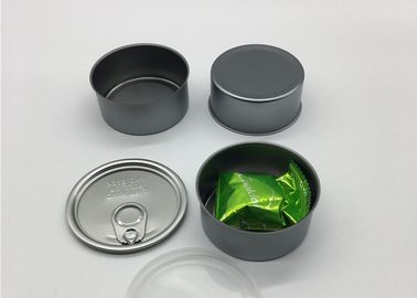 Black Tin Plate Cans 65mm Diam With 29.5mm Height Herb Flowers Air Tight Sealed Water Proof
