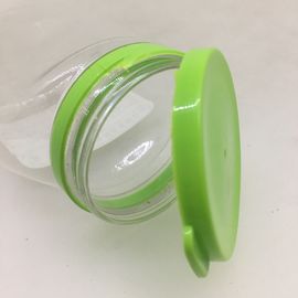 Guangzhou Factory 100ml 200ml 300ml 400ml 500ml 600ml 700ml 800ml 900ml 1000ml Empty Food Grade Clear Cooking Candy Cans PET Plastic Jars With Lids